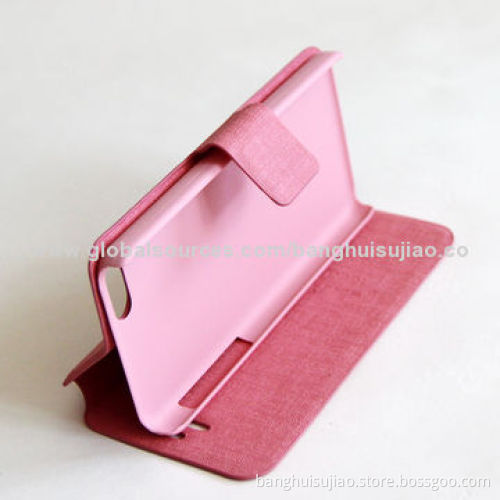 Folio Leather Case for Samsung Galaxy S4, Customized Designs Welcomed